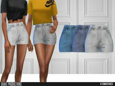 617 Denim Shorts By Shakeproductions Sims 4 CC