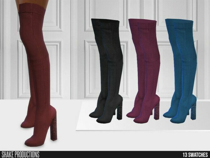 688 High Heel Boots By Shakeproductions Sims 4 CC