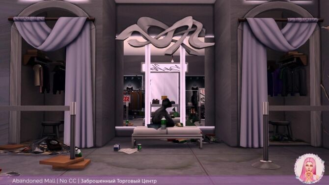 sims 4 cc abandoned mall at mikkimur 4