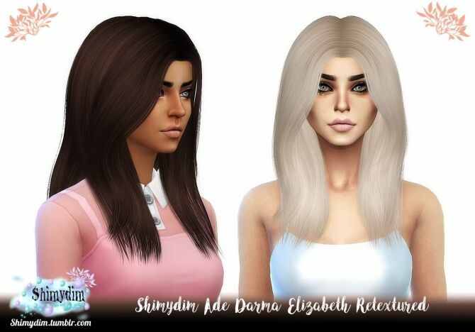 ADE Darma Elizabeth Hair Retexture At Shimydim Sims Sims 4 CC