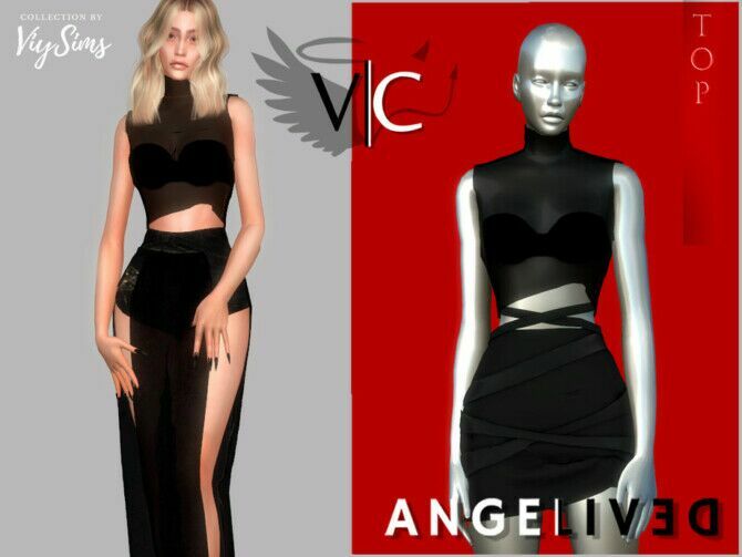 Angelived Collection TOP VI By VIY Sims Sims 4 CC