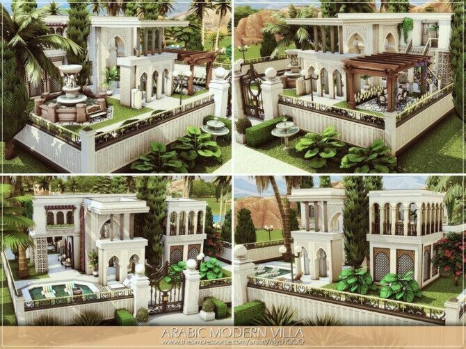 sims 4 cc arabic modern villa by mychqqq 2