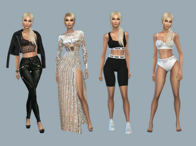 sims 4 cc ariana stone by starafanka 2