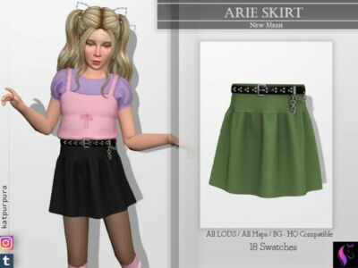 Arie Skirt By Katpurpura Sims 4 CC