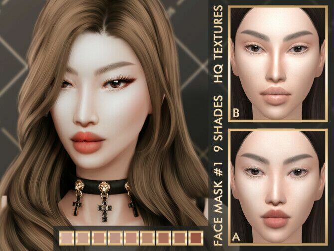 Asian Face Mask #1 By Jul_Haos Sims 4 CC