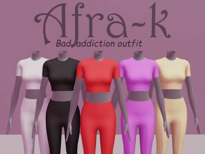 sims 4 cc bad addiction outfit by akaysims 2