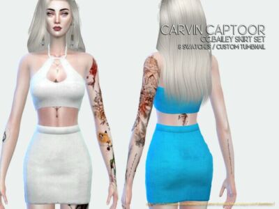 Bailey Skirt SET By Carvin Captoor Sims 4 CC