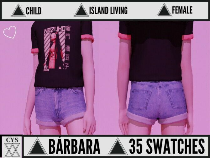 Barbara T-Shirt At Clarity Sims Sims 4 CC