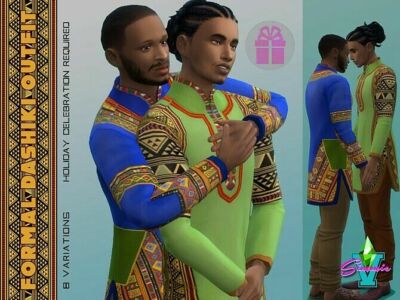 BHM Dashiki Outfit By Simmiev Sims 4 CC