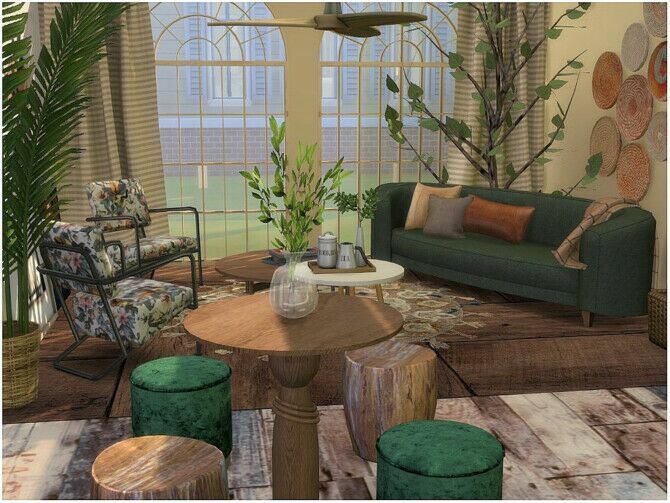 Boho ART Studio By Lotsbymanal Sims 4 CC