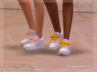 BOW Sneakers By Dissia Sims 4 CC