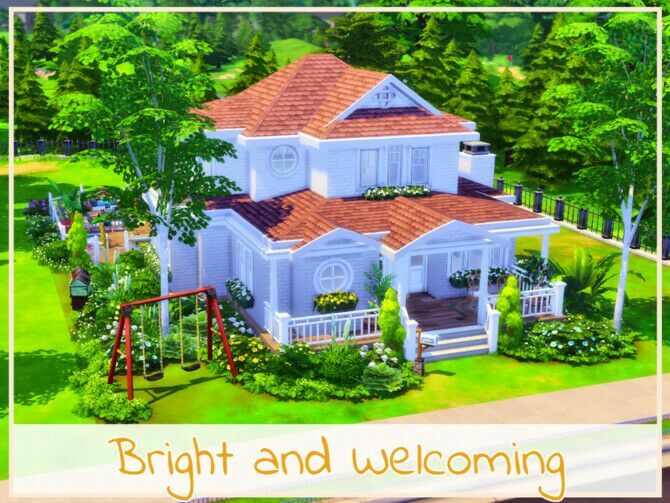 Bright And Welcoming House By Simmer_Adelaina Sims 4 CC