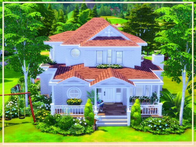 sims 4 cc bright and welcoming house by simmer adelaina 2