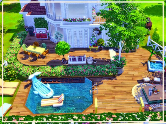 sims 4 cc bright and welcoming house by simmer adelaina 4