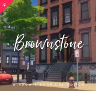 Brownstone Collection Part TWO – Windows And Doors At Harrie Sims 4 CC