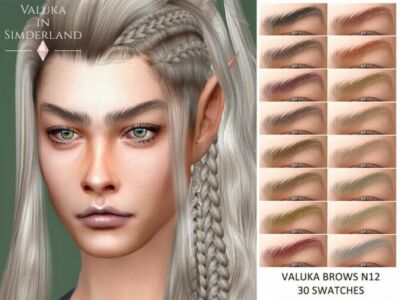 Brows N12 By Valuka Sims 4 CC