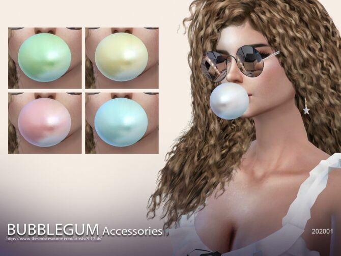 Bubble GUM 202001 By S-Club WM Sims 4 CC