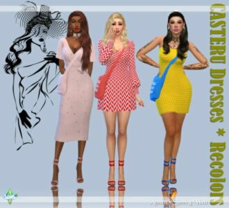 Casteru Dresses Recolors At Annett’s Sims 4 Welt Sims 4 CC