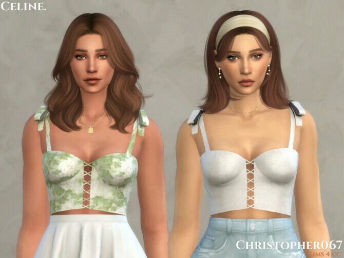 sims 4 cc celine top by christopher067 2