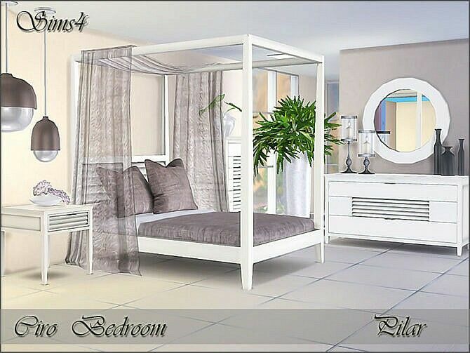 Ciro Bedroom By Pilar Sims 4 CC