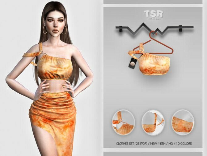 Clothes SET-125 (TOP) BD460 By Busra-Tr Sims 4 CC