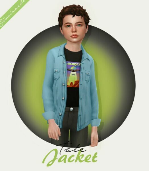 Clumsyalien Tate Shirt Kids Version At Simiracle Sims 4 CC