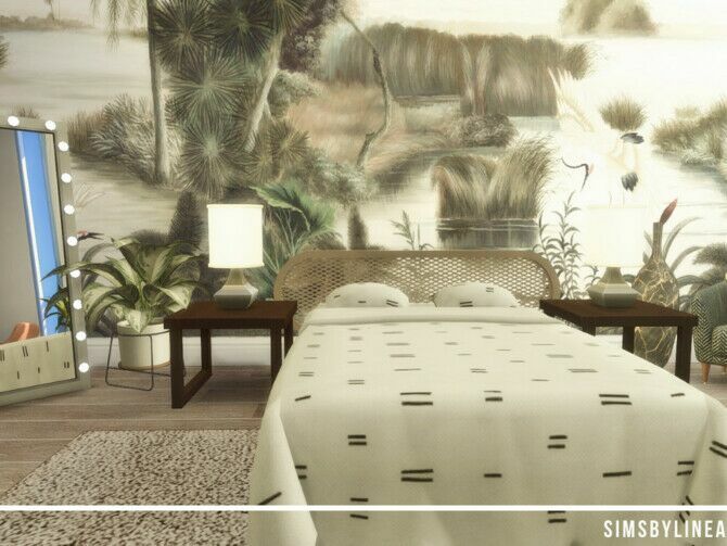 sims 4 cc contemporary bedroom by simsbylinea 2