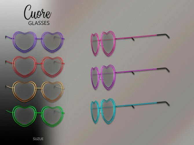 sims 4 cc cuore glasses child by suzue 2