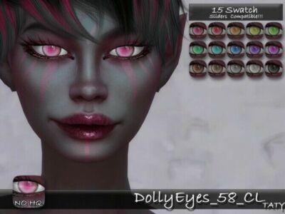 Dolly Eyes 58 CL By Tatygagg Sims 4 CC