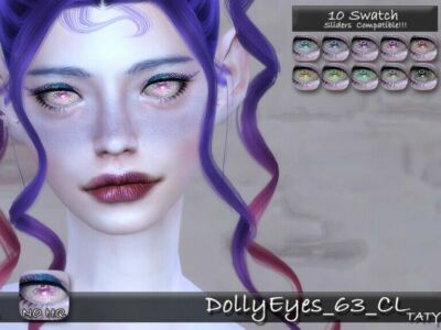 Dolly Eyes 63 CL By Tatygagg Sims 4 CC