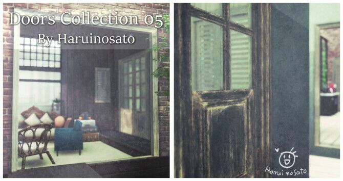 sims 4 cc doors collection 05 at haruinosatos cc 3