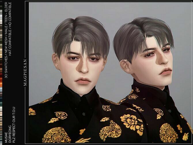 Doryeong Hair For Males By Magpiesan Sims 4 CC