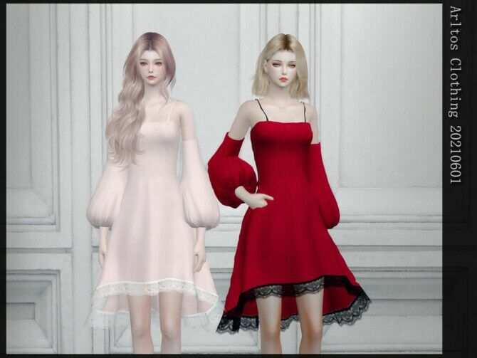 Dress 20210601 By Arltos Sims 4 CC