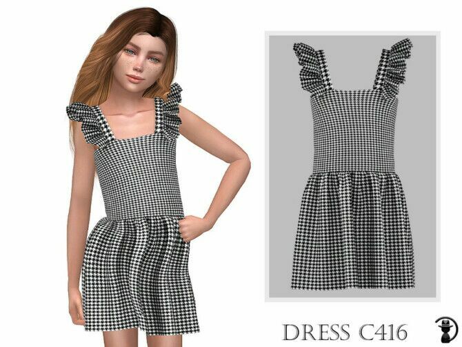 Dress C416 By Turksimmer Sims 4 CC