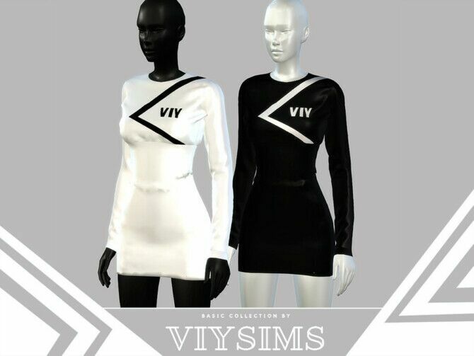 Dress I Basic Collection By VIY Sims Sims 4 CC