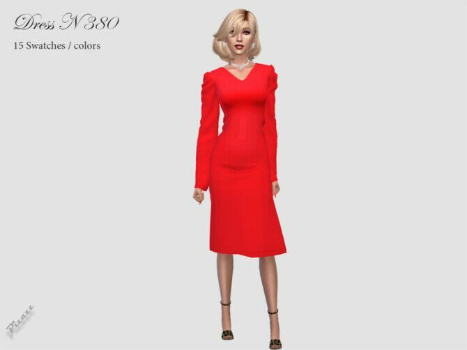 Dress N 380 By Pizazz Sims 4 CC