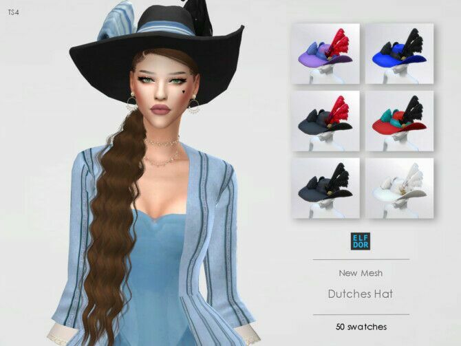 sims 4 cc dutchess hat at elfdor sims 2