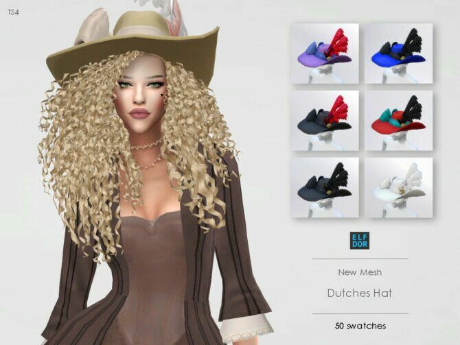 sims 4 cc dutchess hat at elfdor sims 3