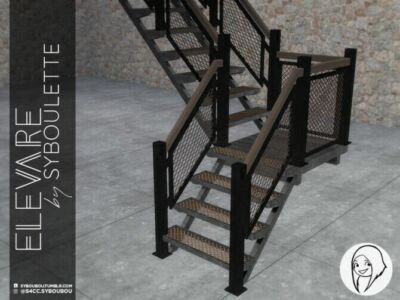 Elevare Part 1 Stairs By Syboubou Sims 4 CC