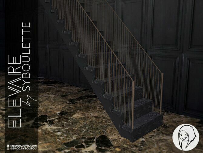 sims 4 cc elevare part 1 stairs by syboubou 4