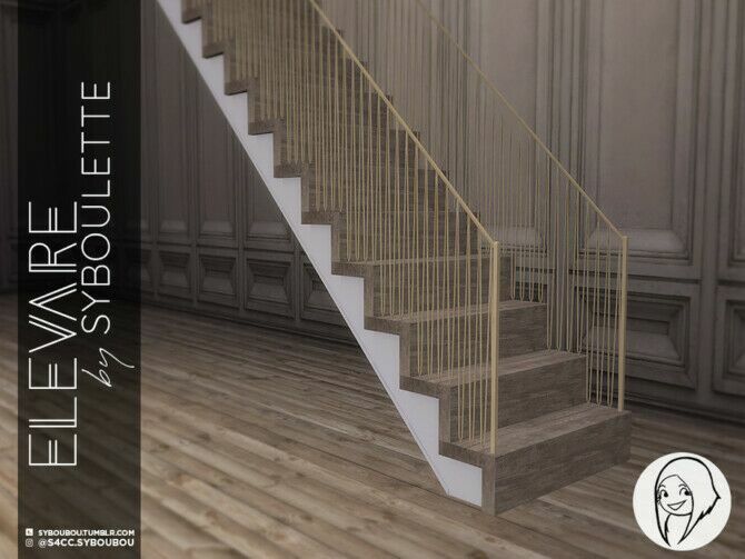 sims 4 cc elevare part 2 stairs by syboubou 4