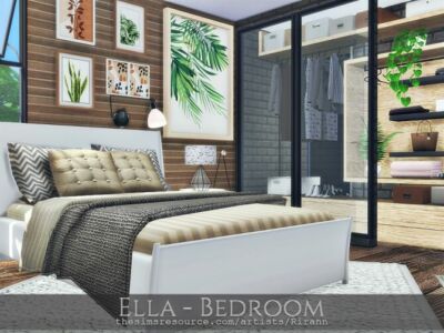 Ella Bedroom By Rirann Sims 4 CC