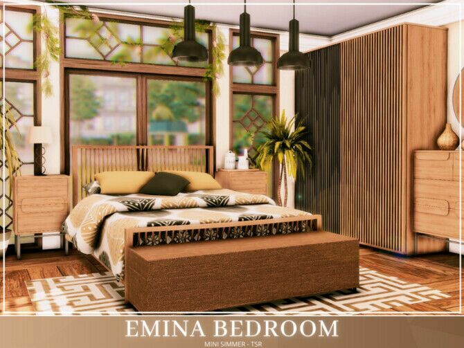 Emina Bedroom By Mini Simmer Sims 4 CC