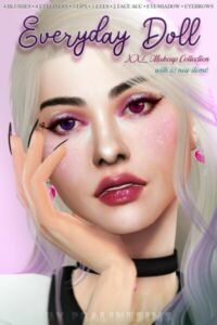 Everyday Doll Makeup Collection At Praline Sims Sims 4 CC