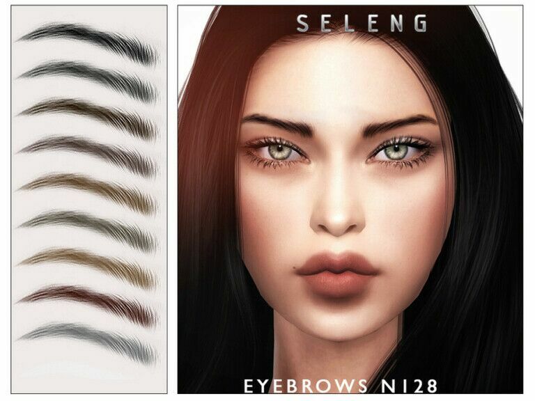 Eyebrows N128 By Seleng Sims 4 CC