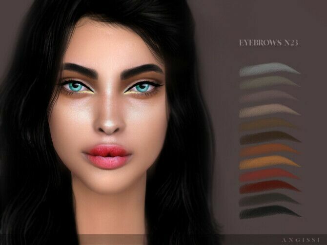 Eyebrows N23 By Angissi Sims 4 CC