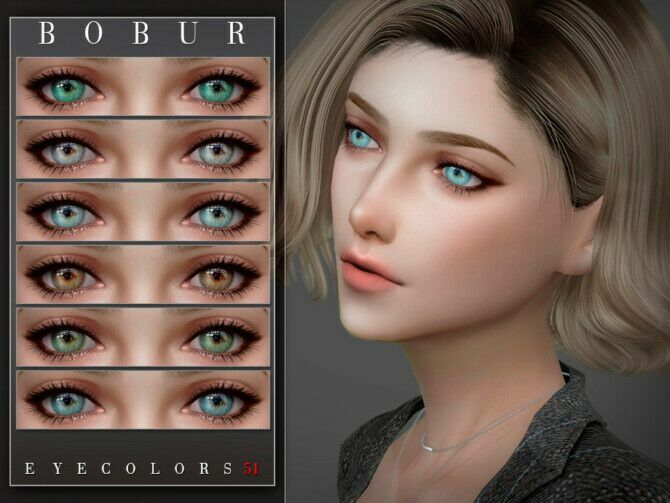 Eyecolors 51 By Bobur3 Sims 4 CC