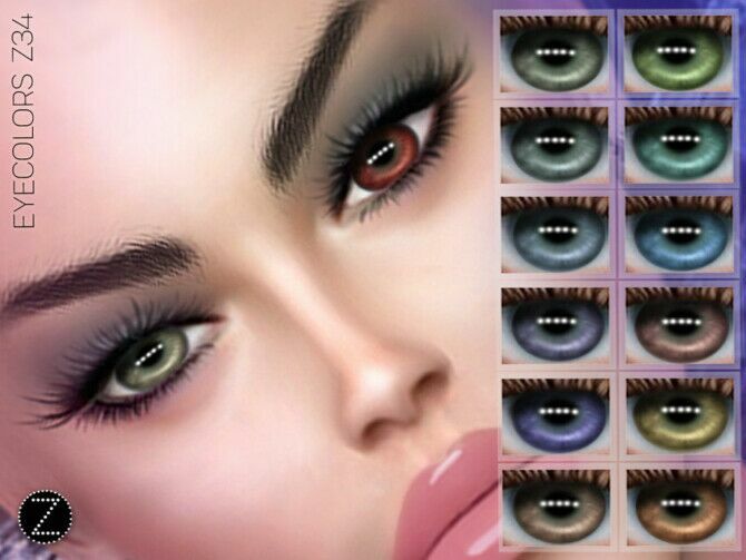 Eyecolors Z34 By Zenx Sims 4 CC