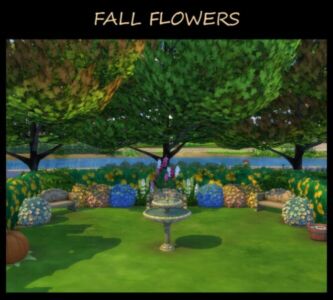 Fall Flowers By Simmiller Sims 4 CC