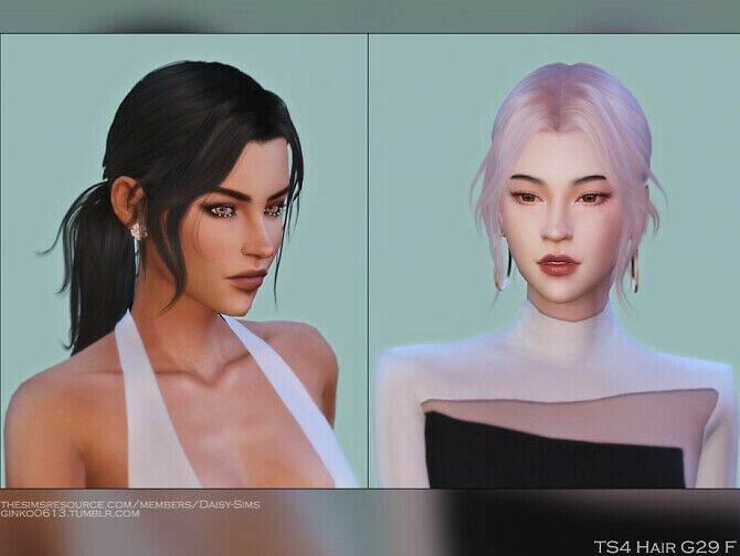 Female Hair G29 By Daisysims Sims 4 CC